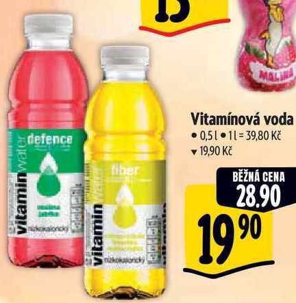 Vitamínová voda, 0,5 l