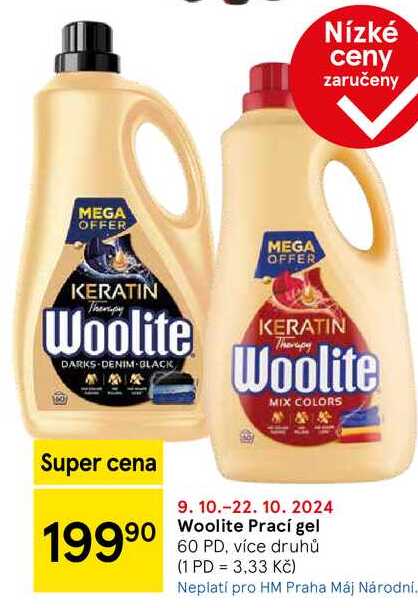 Woolite Prací gel, 60 PD, více druhů 