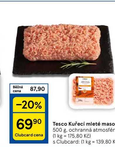 Tesco Kuřecí mleté maso, 500 g