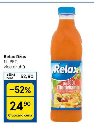 Relax Džus, 1 l , pet