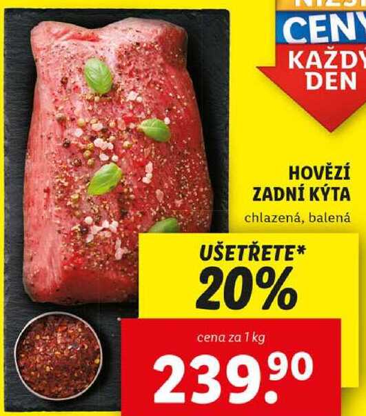 HOVĚZÍ ZADNÍ KÝTA, cena za 1 kg