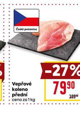 Vepřové koleno přední cena za 1 kg 