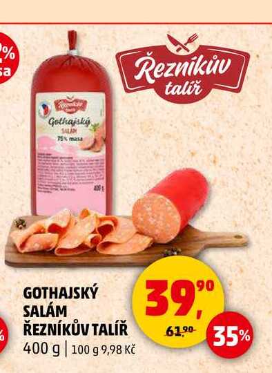 GOTHAJSKÝ SALÁM ŘEZNÍKŮV TALÍŘ, 400 g