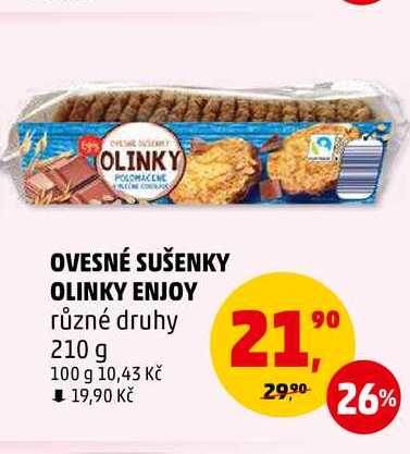 OVESNÉ SUŠENKY OLINKY ENJOY, 210 g