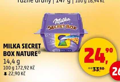 MILKA SECRET BOX NATURE, 14,4 g