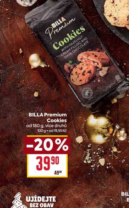 BILLA Premium Cookies od 180 g