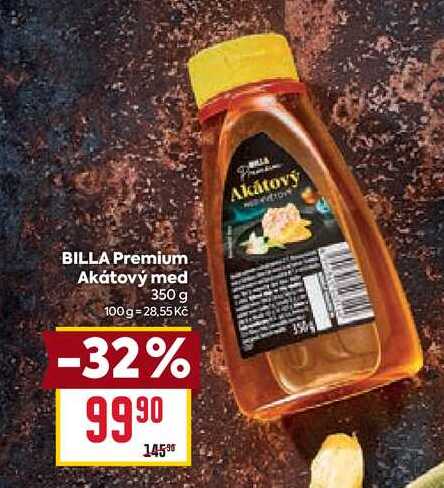 BILLA Premium Akátový med 350 g 