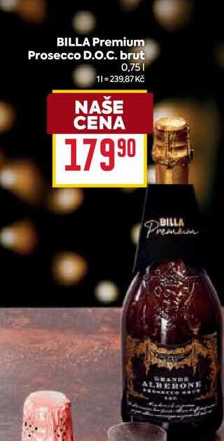 BILLA Premium Prosecco D.O.C. brut 0,75l