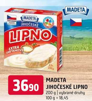 Madeta Jihočeské Lipno 200g vybrané druhy