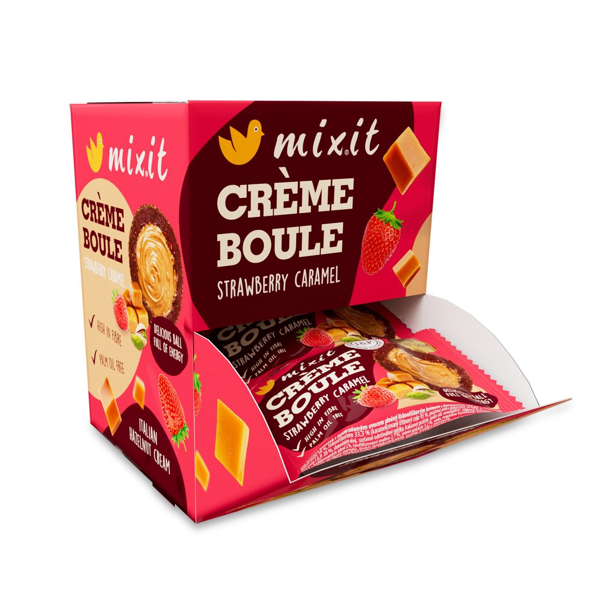 Mixit Créme boule strawberry caramel (20 ks)