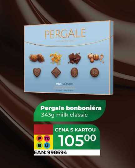 Pergale bonboniéra 343g milk classic