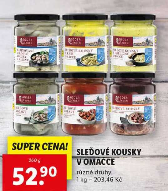 SLeĎOVÉ KOUSKY V OMÁČCE, 260 g