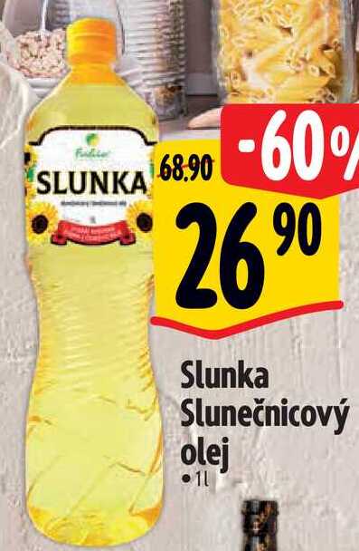 Slunka Slunečnicový olej, 1 l