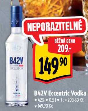 B42V Eccentric Vodka, 0,5 l