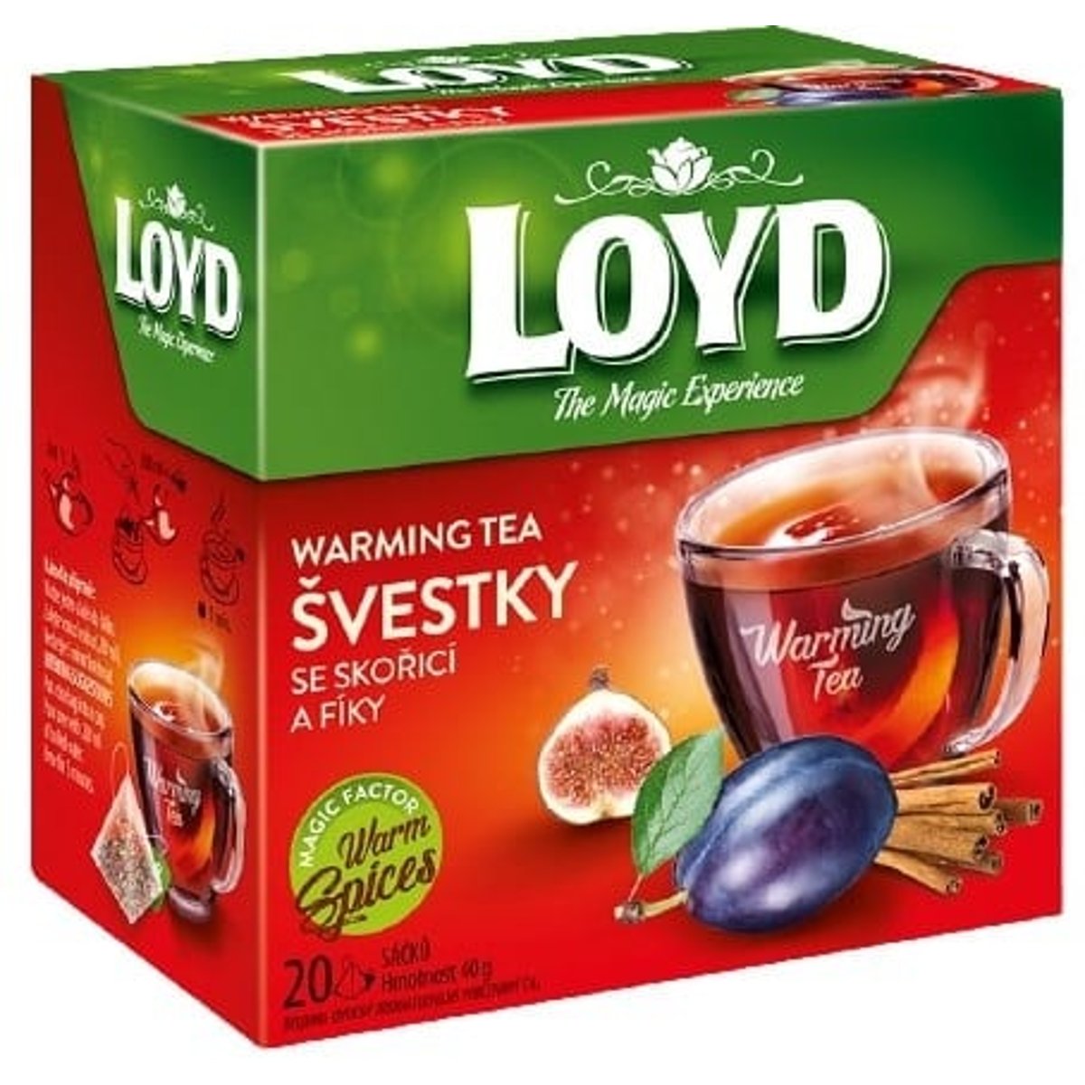 Loyd Warming tea švestky se skořicí a fíky