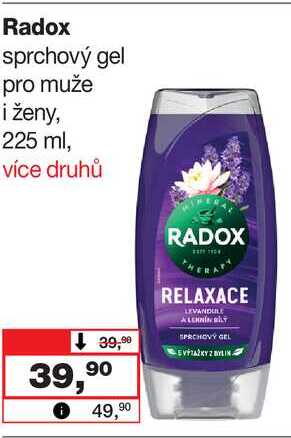 Radox sprchový gel pro muže i ženy, 225 ml