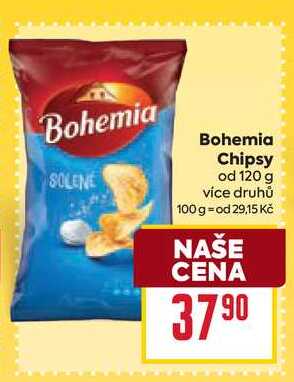 Bohemia Chipsy od 120 g 