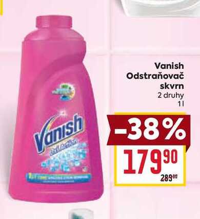 Vanish Odstraňovač skvrn 2 druhy 1l