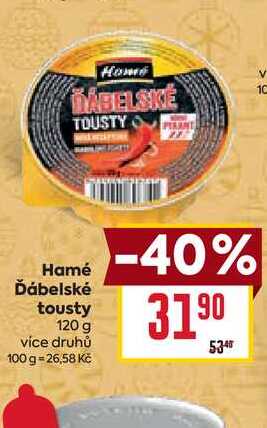 Hamé Ďábelské tousty 120 g 