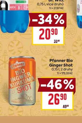 Pfanner Bio Ginger Shot 0,15l