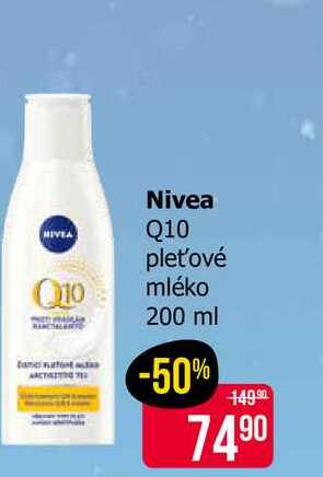 Nivea Q10 pleťové mléko 200 ml 