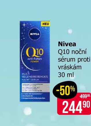 Nivea Q10 noční sérum proti vráskám 30 ml 