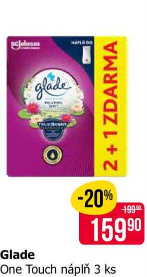 Glade One Touch náplň 3 ks 