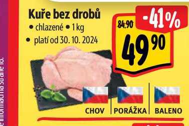   Kuře bez drobů  1 kg