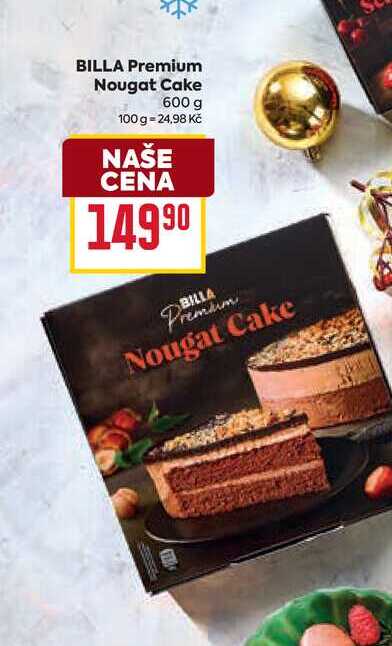 BILLA Premium Nougat Cake 600 g 