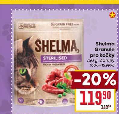 Shelma Granule pro kočky 750 g 