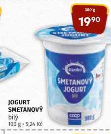 Ranko JOGURT SMETANOVÝ bílý 380 g 