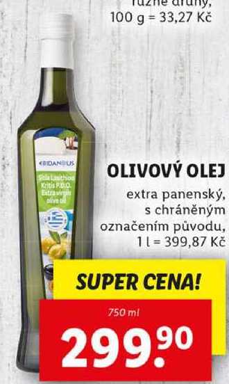 OLIVOVÝ OLEJ, 750 ml