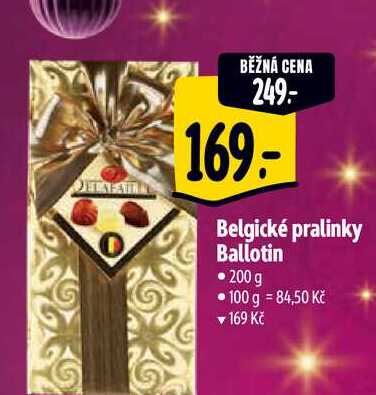   Belgické pralinky Ballotin • 200g 