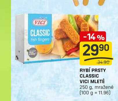 RYBÍ PRSTY CLASSIC VICI MLETÉ 250 g, mražené 