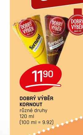 DOBRÝ VÝBĚR KORNOUT různé druhy 120 ml 