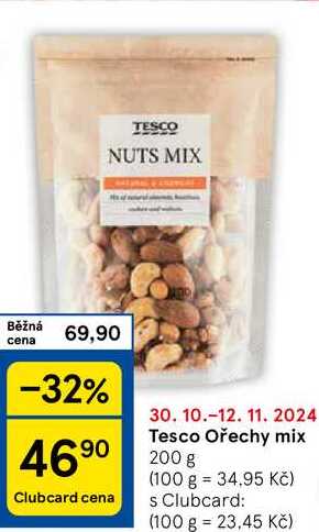 Tesco Ořechy mix, 200 g 