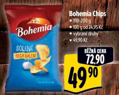 Bohemia Chips, 190-200 g 