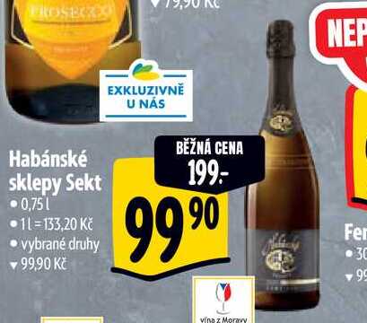 Habánské sklepy Sekt, 0,75 l