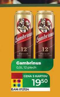 Gambrinus 0,5L 12 plech 