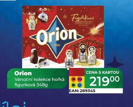 Orion Vánoční kolekce hořká figurková 348g   