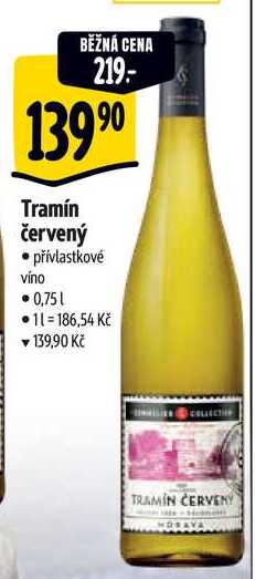 Tramín červený, 0,75 l