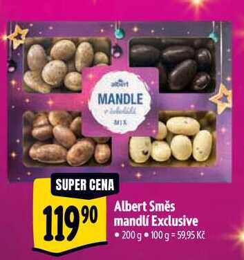 Albert Směs mandlí Exclusive, 200 g