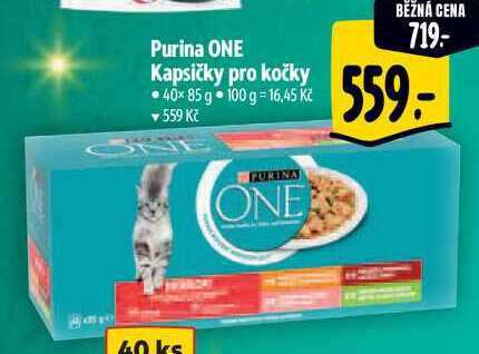 Purina ONE Kapsičky pro kočky, 40x 85 g