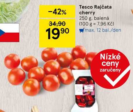 Tesco Rajčata cherry, 250 g