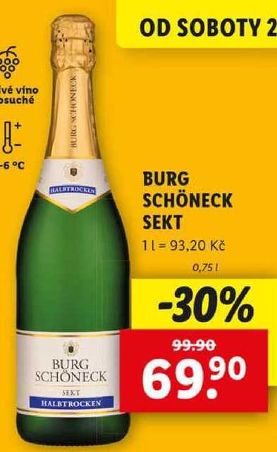 BURG SCHÖNECK SEKT, 0,75 l