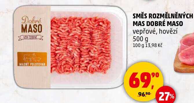 SMĚS ROZMĚLNĚNÝCH MAS DOBRÉ MASO vepřové, 500 g