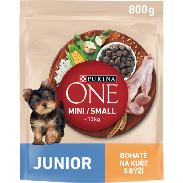 Purina ONE Mini Junior Bohaté na kuře s rýží