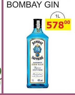 Bombay Sapphire London Dry Gin 1l