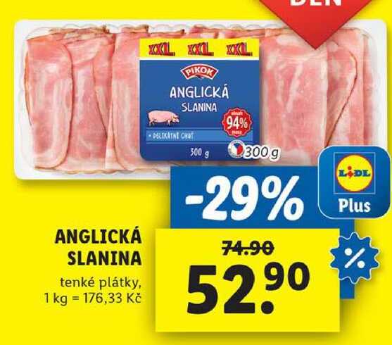 ANGLICKÁ SLANINA, 300 g