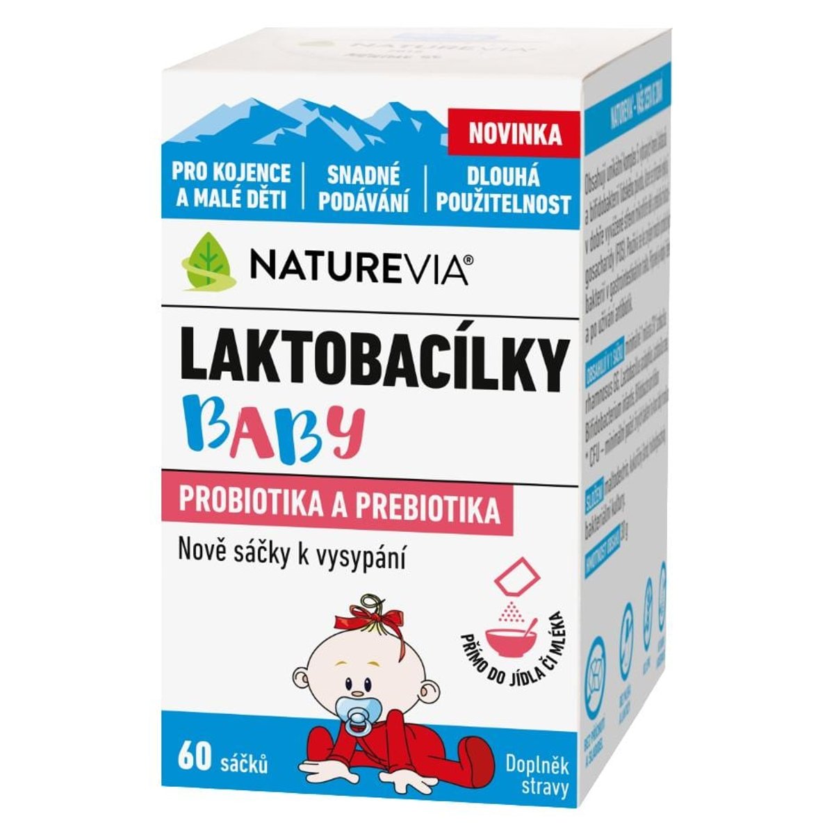 NatureVia Laktobacílky baby 60 sáčků